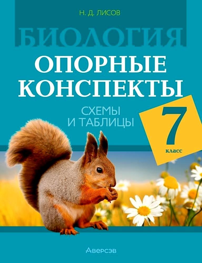 Дмитриевич Лисов Николай: Биология. 7 класс. Опорные конспекты, схемы и таблицы