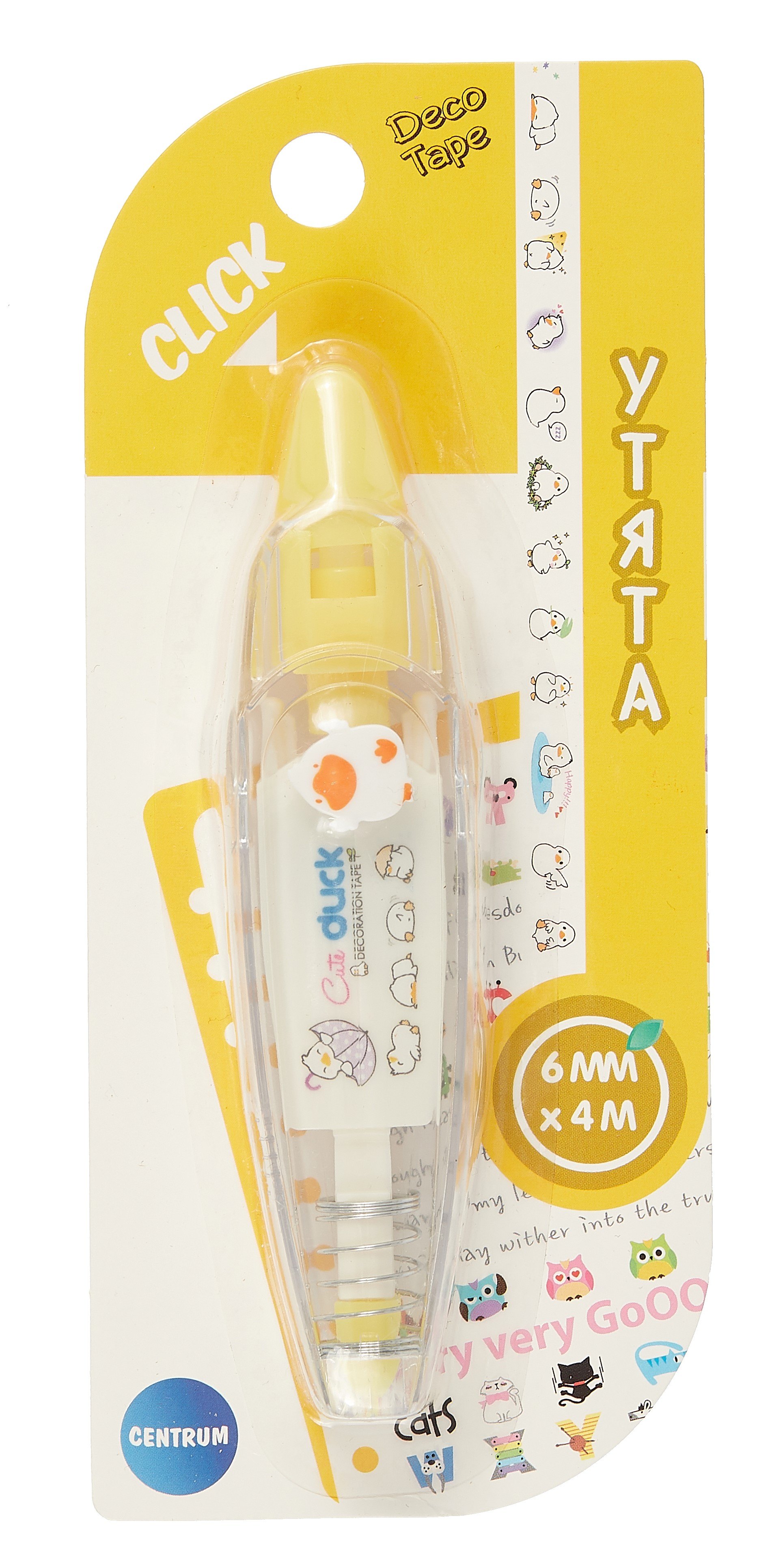 Корректор-лента &quot;Утки&quot; 6 мм х 4 м с рисунками для коррекции текста, творческих работ