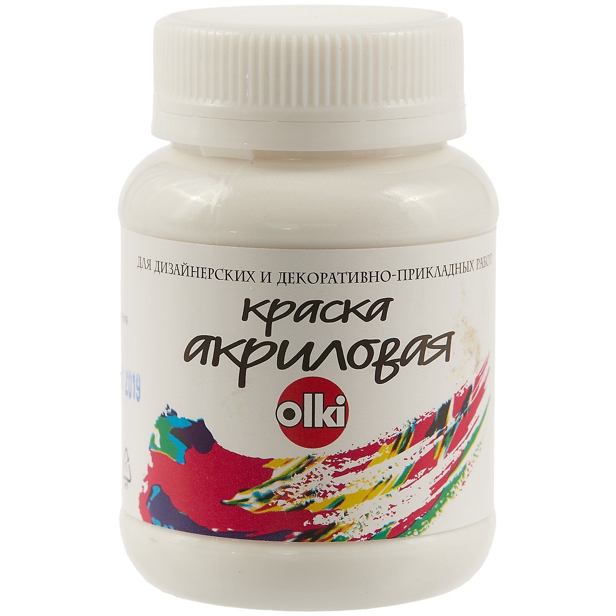 Акриловая белая краска olki, 100 мл