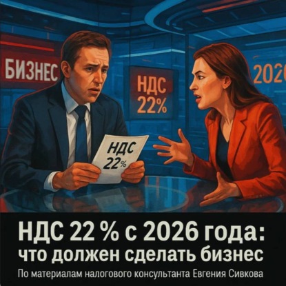 Владимирович Евгений Сивков: НДС 22 % с 2026 года: что должен сделать бизнес
