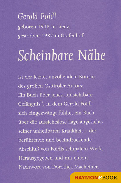 Scheinbare Nähe - Roman