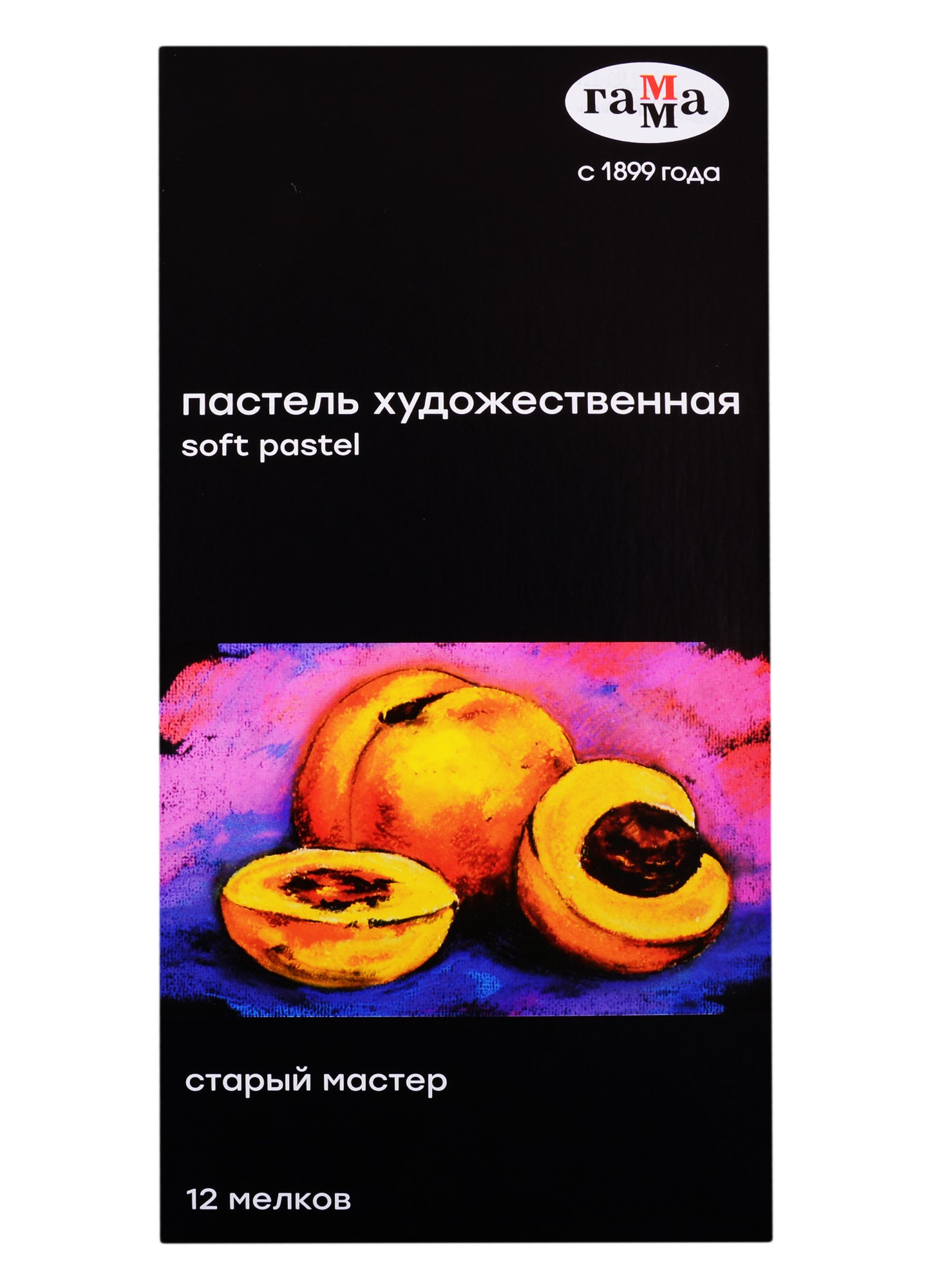 Пастель художественная 12цв &quot;Старый мастер &quot;Яркие цвета&quot;, Гамма