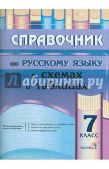 Русский язык. 7 класс. Справочник в схемах и таблицах