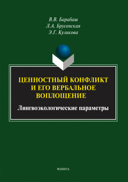 А. Л. Брусенская: Ценностный конфликт и его вербальное воплощение. Лингвоэкологические параметры