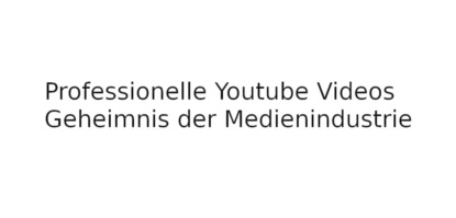 Michael Dennis Heine: Professionelle Youtube Videos