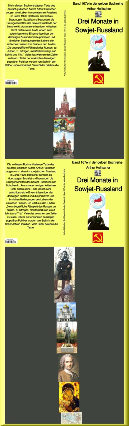 Holitscher Arthur: Arthur Holitscher: Drei Monate in Sowjet-Russland