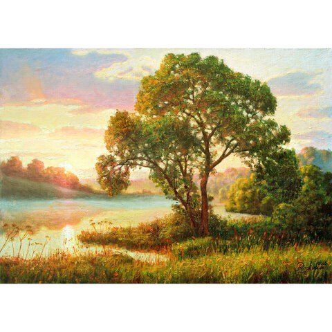 Картина стразами (алмазная мозаика) 40*50 см, ОСТРОВ СОКРОВИЩ &quot;Мелодия заката&quot;, без подрам., 662582