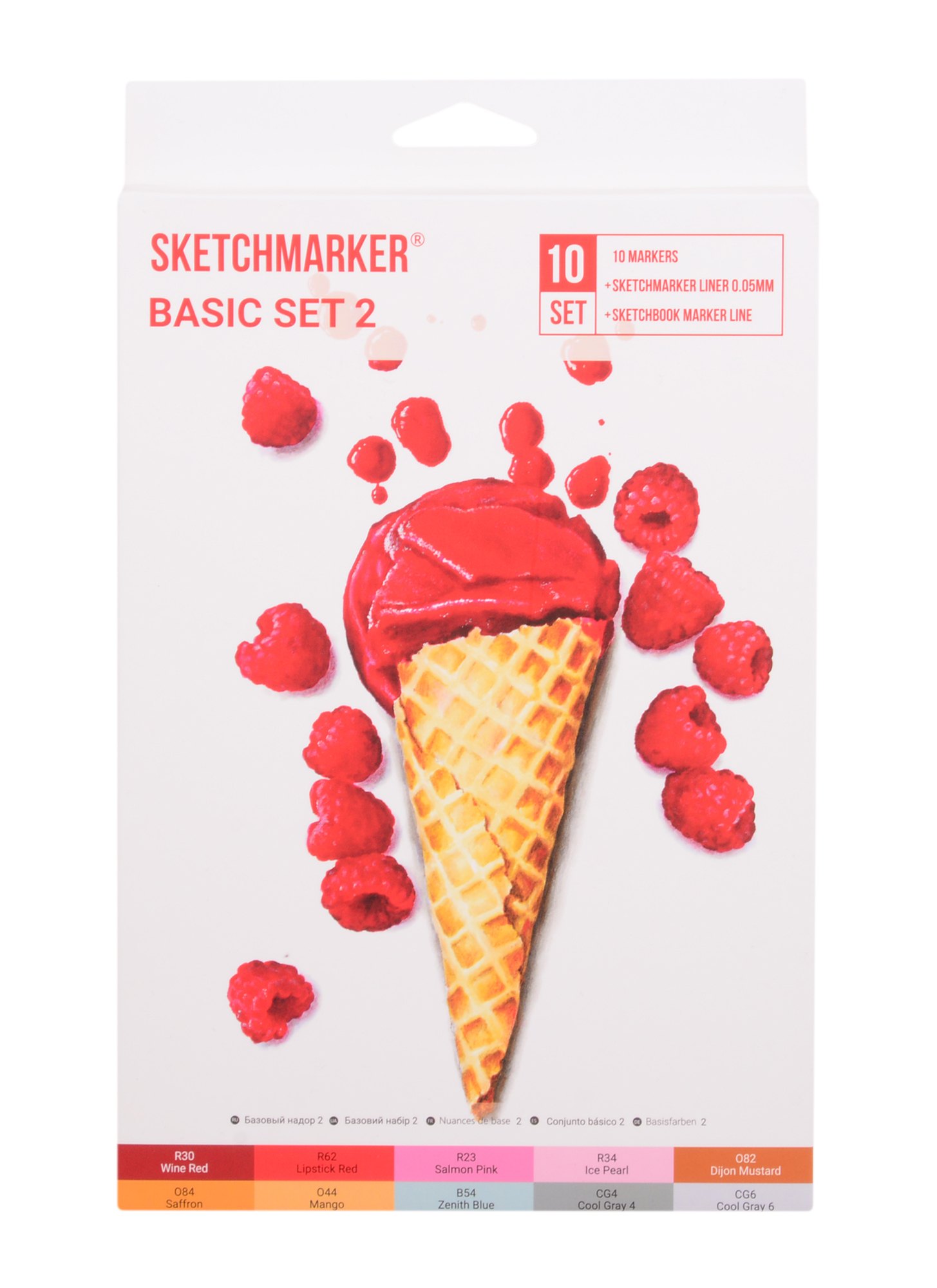 Маркеры 10цв &quot;Basic set 2&quot; карт.кор., Sketchmarker