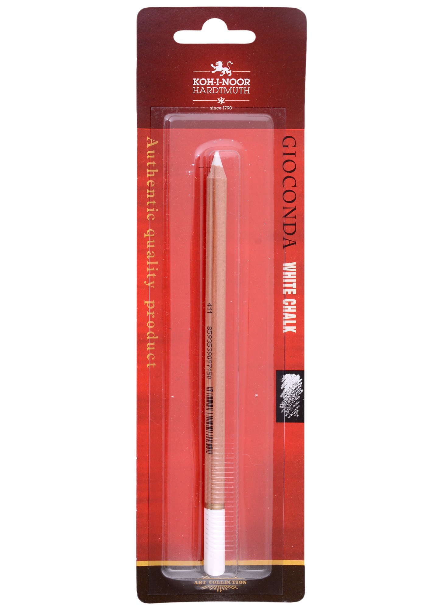 Карандаш меловой GIOCONDA 8801, белый, блистер, Koh-i-Noor