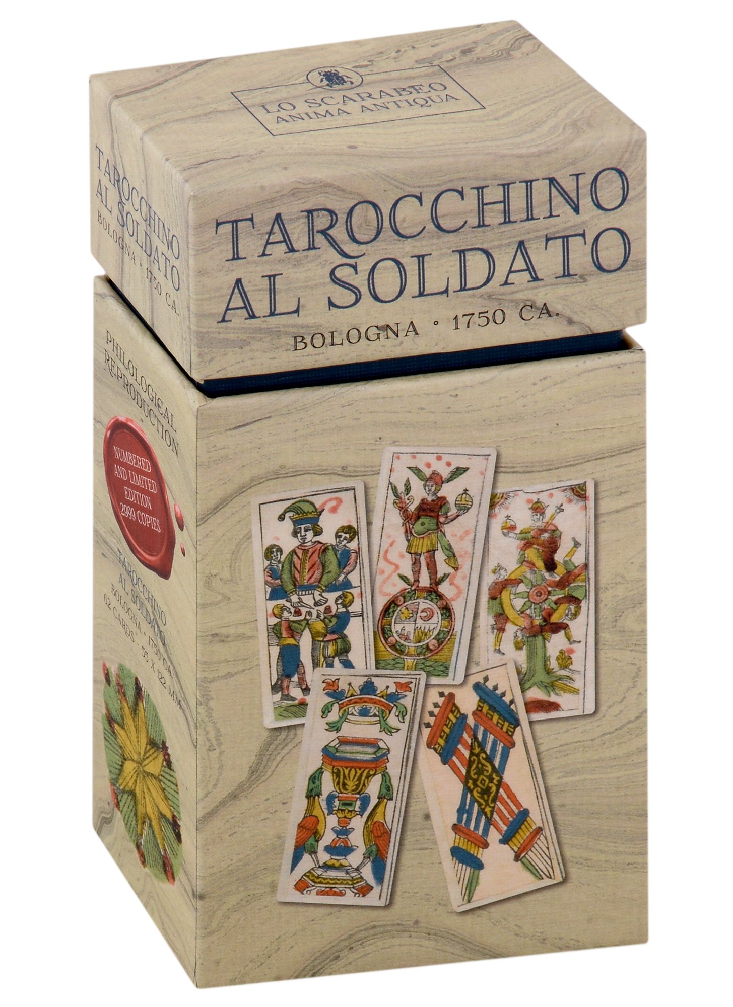 P. Alligo: Tarocchino Al Soldato (62 Cards with Instructions)