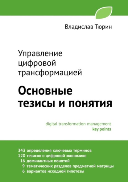 Владимирович Владислав Тюрин: Управление цифровой трансформацией. Основные тезисы и понятия